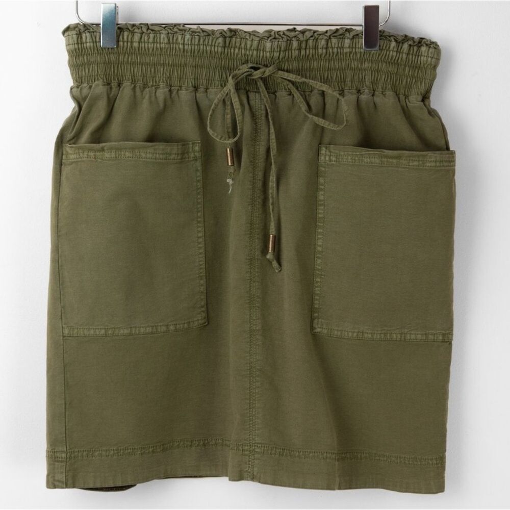 Anthropologie Green utilitarian skirt size MP - Picture 4 of 10